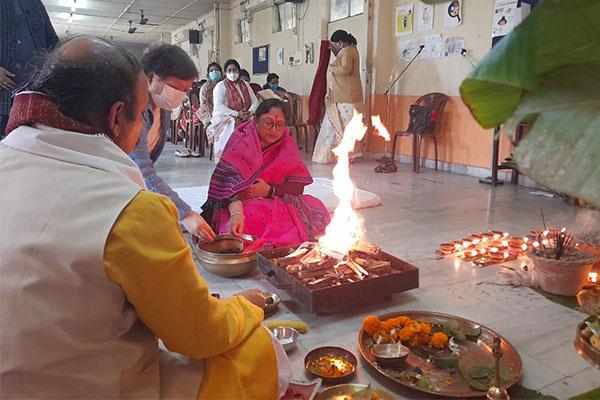 Celebration of Sarawati Puja on the occasion of Vasant Panchami 2022
