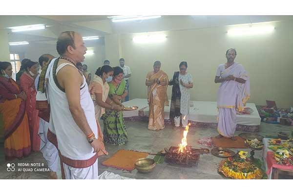 Celebration of Rudrabhishek on the occasion of Sawan Somvar at MVM Guwahati-1.	